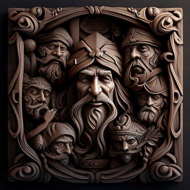 3D model The Dwarves game (STL)